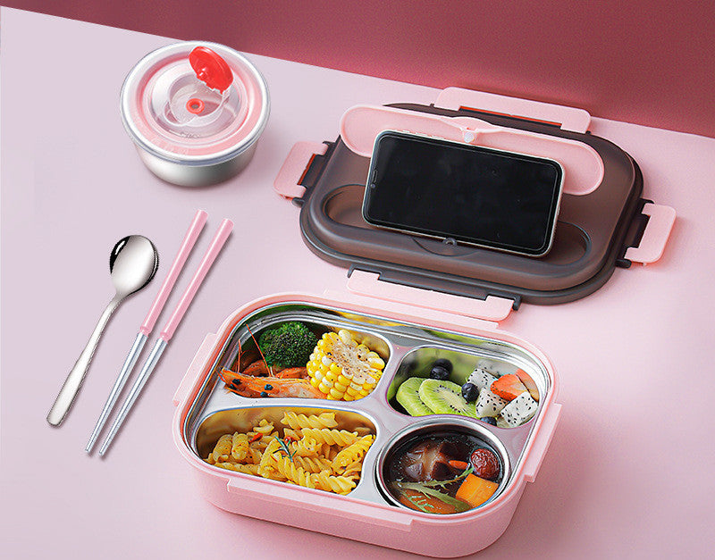 304 Stainless Steel Lunch Box, Fresh-keeping Box With Soup Cup, Insulated Lunch Box – Image 10 - Image 10