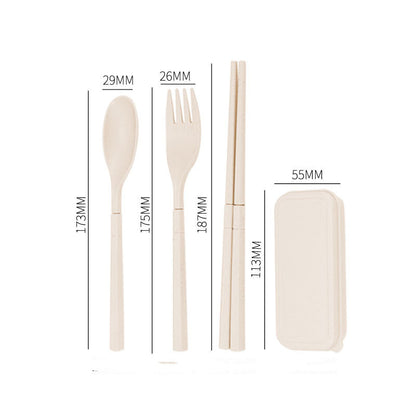 Cutlery Knife Fork Spoon Chopsticks Set Storage Box Five Piece Set