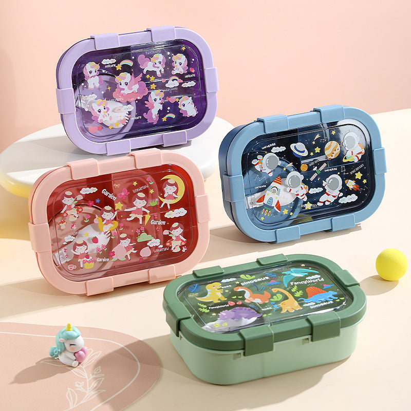 Cartoon Compartment Heating Lunch Box – Sama Homes - Image 2