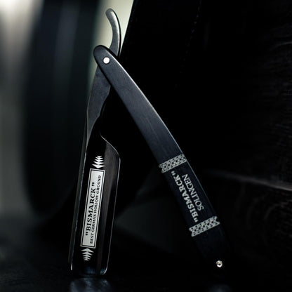 Dovo Straight Razor, "Bismarck" 6/8", Carbon Steel, Full Hollow Grind, Black Pakkawood Handle by Dovo - Straight Razor (View 7)