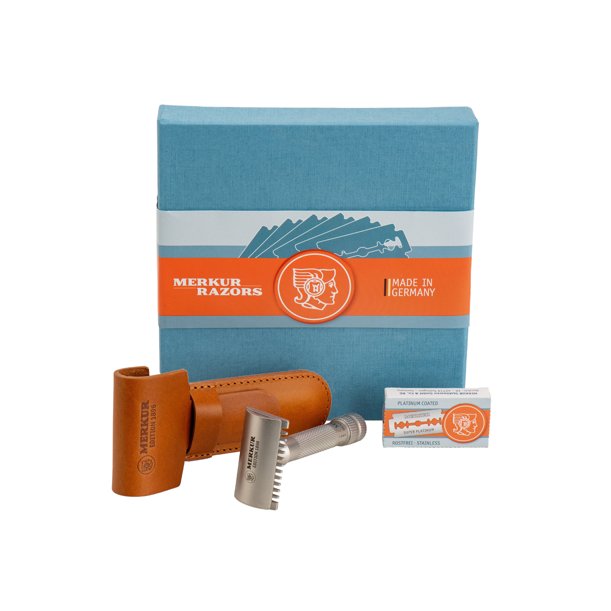 MERKUR Safety Razor 11 INOX Edition 1896 In Satin Stainless Steel