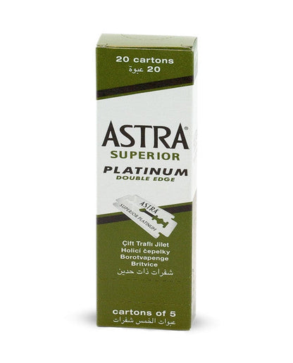 Astra Superior Platinum Blades (100 Pack) - The Barber's Standard by Astra - Razor Blades