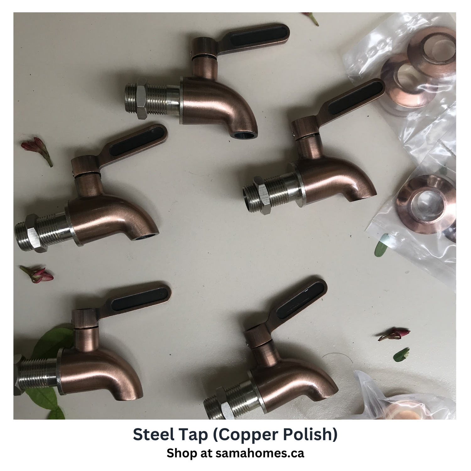 Pure Copper Water Dispenser with Silk Finish and Half Hammered Design 5 & 8 Liter | Colours Available - Red, Blue, Green, Yellow, Black, Gray - Sama Homes