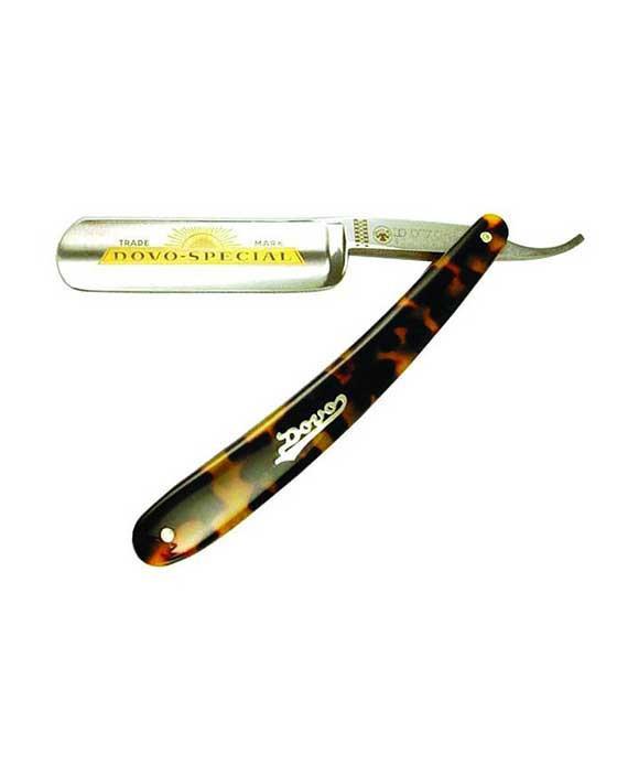 Dovo Straight Razor, "Special" 5/8", Carbon Steel, Full Hollow Grind, Faux Tortoise Acrylic Handle - Eco-friendly - Sama Homes