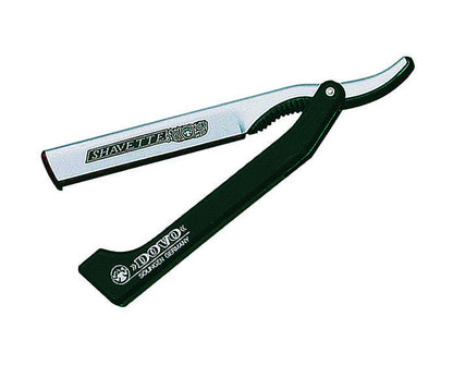 Dovo Shavette, Silver Aluminum with Black Plastic Handle by Dovo - Straight Razor (View 2)