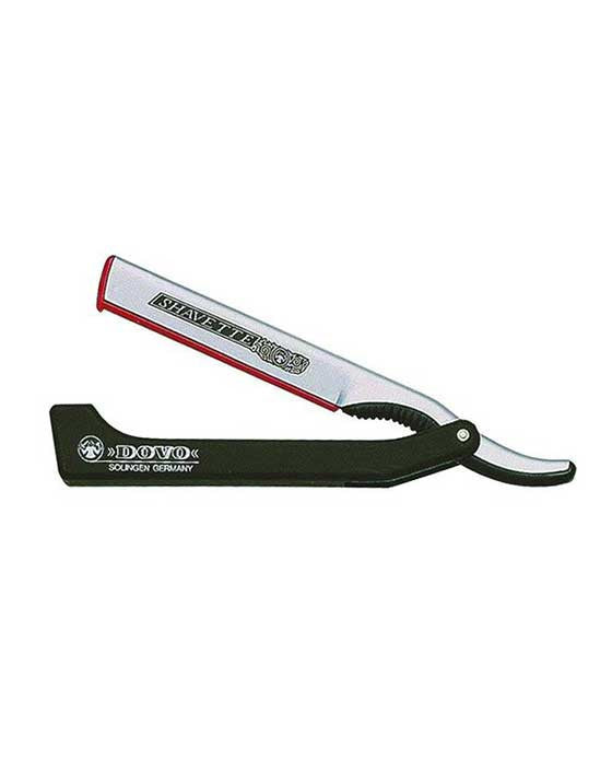 Dovo Shavette, Silver Aluminum with Black Plastic Handle - Eco-friendly - Sama Homes