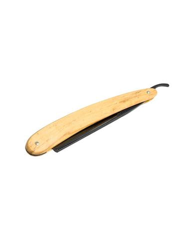 Dovo Straight Razor, "Diamant" 5/8", Carbon Steel, Full Hollow Grind, Black Blade, Olivewood Handle by Dovo - Straight Razor (View 2)