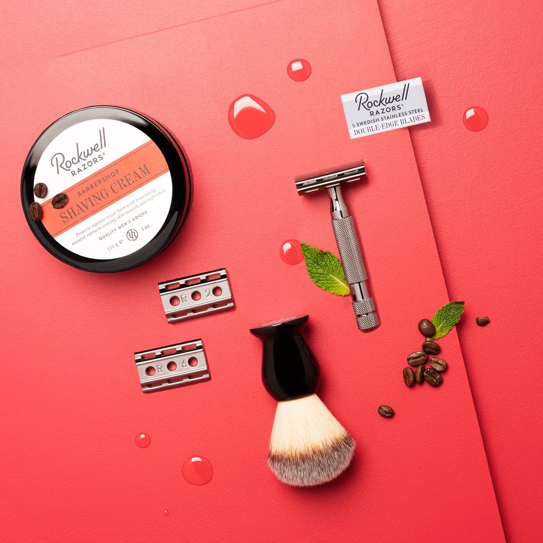 The Rockwell 6C Classic Grooming Starter Set | Razor, Brush & Cream