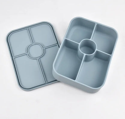 1100ml  BPA Free Microwavable Silicone Food Container Storage Heat-resistant Bento Lunch Box Colorful for Adult