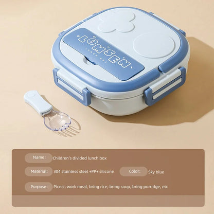 New Arrival Bpa-free Stainless Steel Lunch Box Korea Silicone Lid Eco-friendly Children's Dishwasher Bento Box Storage