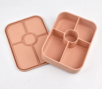 1100ml  BPA Free Microwavable Silicone Food Container Storage Heat-resistant Bento Lunch Box Colorful for Adult