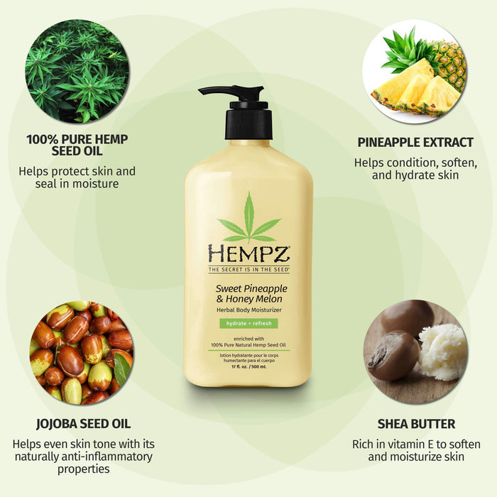 Sweet Pineapple & Honey Melon Herbal Body Moisturizer - Image 2