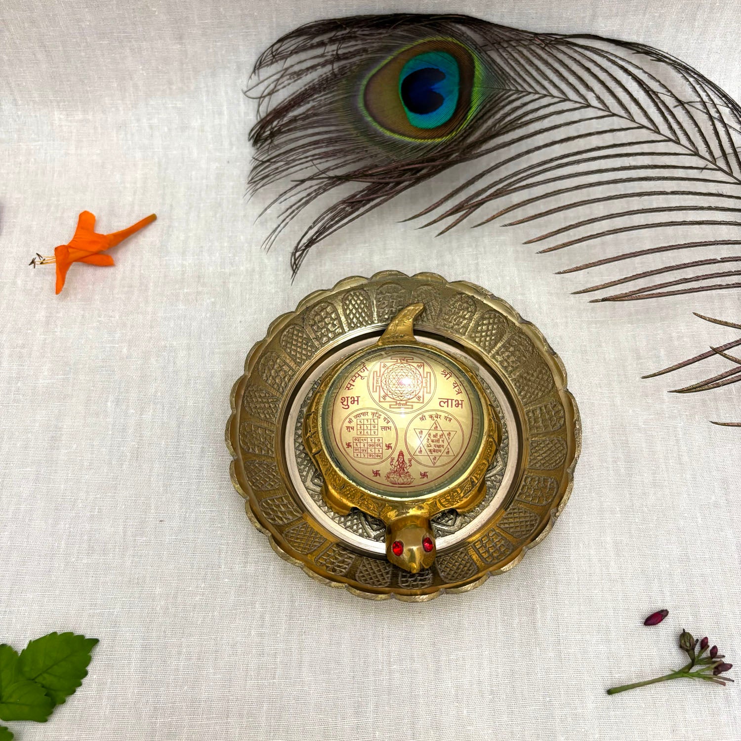 Brass Laxmi Yantra - Eco-friendly - Sama Homes