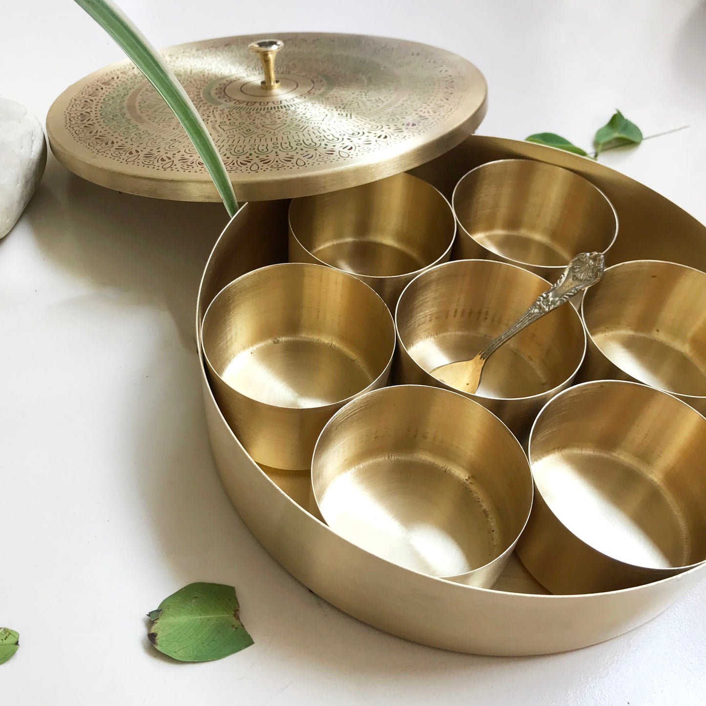 Brass Beautiful Spice box