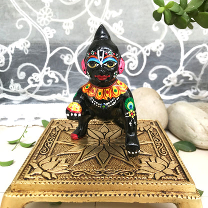 Laddu gopal Brass Black Colour Design 