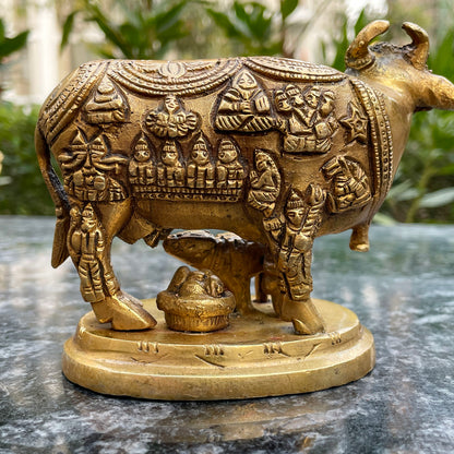 Kamdhenu Cow Antique Design 