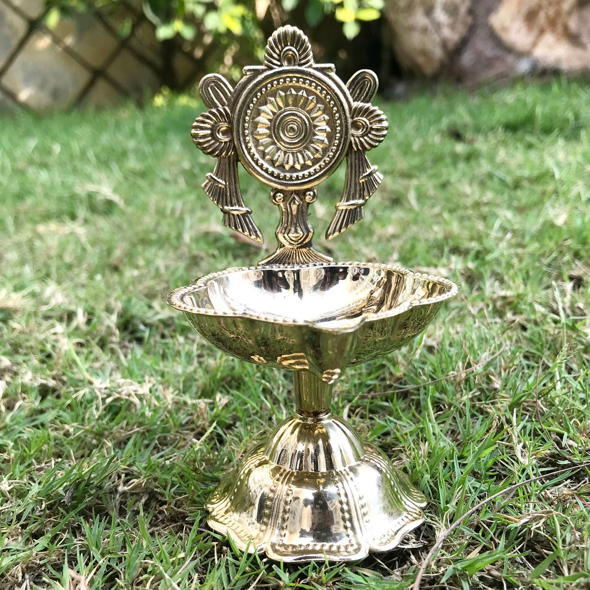 Brass Chakra Diya 