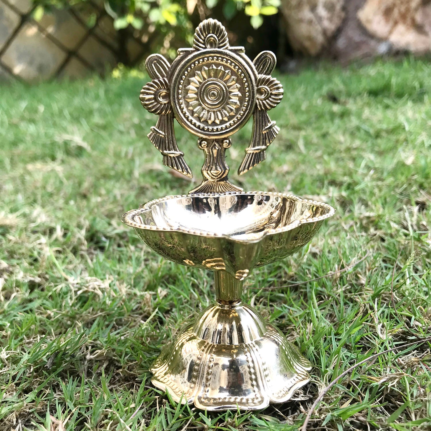 Brass Chakra Diya 