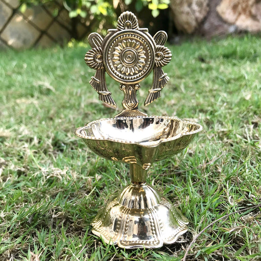 Brass Chakra Diya 