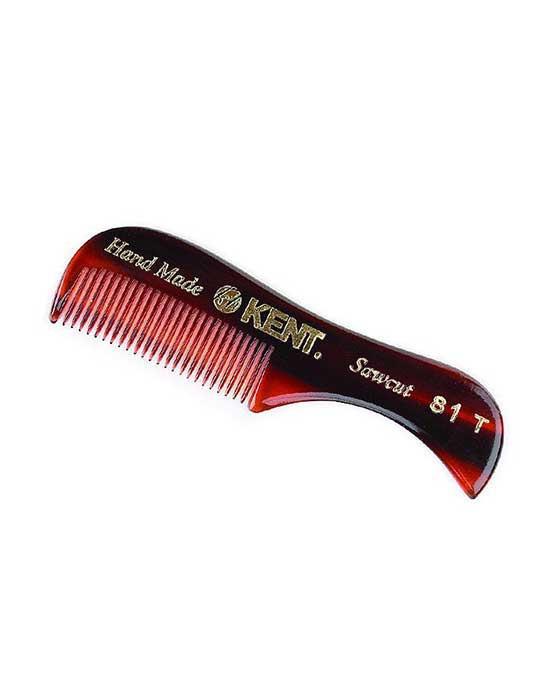 K-81T Kent Comb, Beard And Moustache Comb, Fine (70mm/2.8in) by Kent - Moustache Combs & Brushes