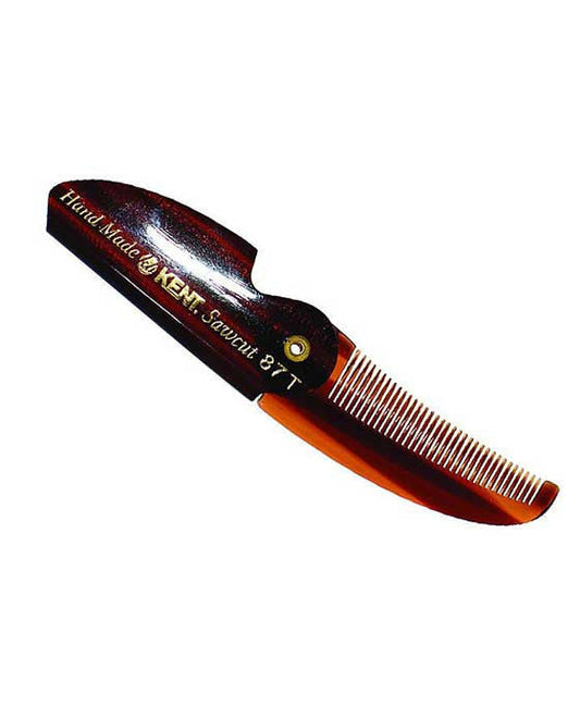 K-87T Kent 87T folding pocket mustache comb (117mm/4.6in)