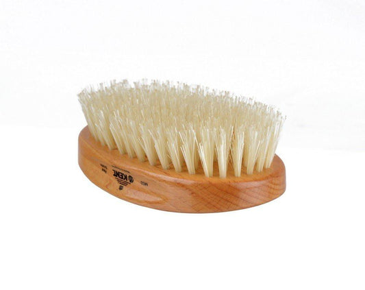 K-MG2 Kent Military Brush, Oval, Beechwood, Pure Black Bristle Hairbrush