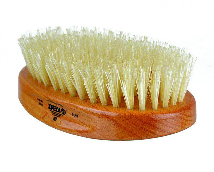 K-MG3 Kent Military Brush, Oval, Beechwood, Pure White Bristle Hairbrush by Kent - Hair Brushes (View 3)