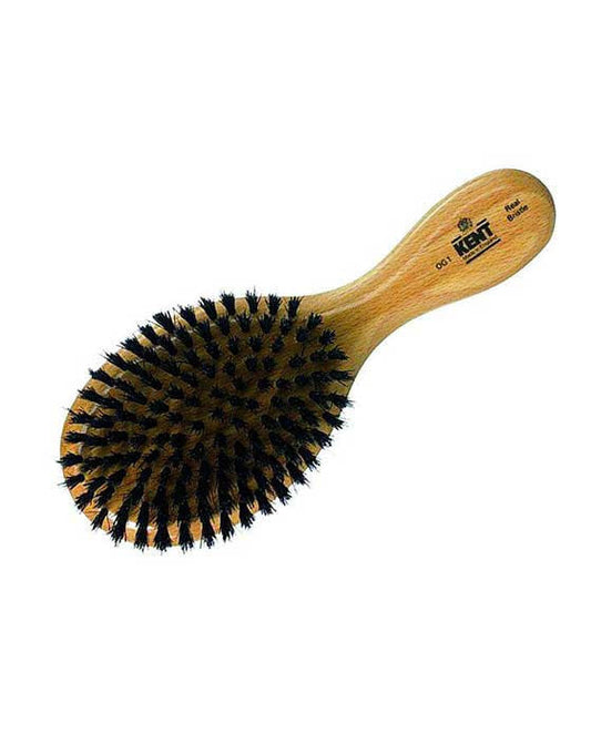 K-OG1 Kent Men's Brush, Oval Head, Black Bristles, Satinwood