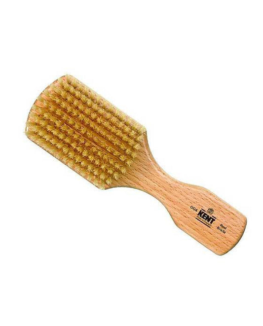 K-OG4 Kent Men's Brush, Rectangular Head, White Bristles, Beechwood