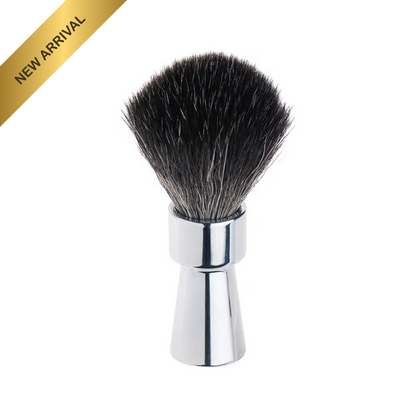 MERKUR Shaving Brush 1100 with Vegan Synthetic Hair in Bright Chrome by Merkur - Shaving Brush