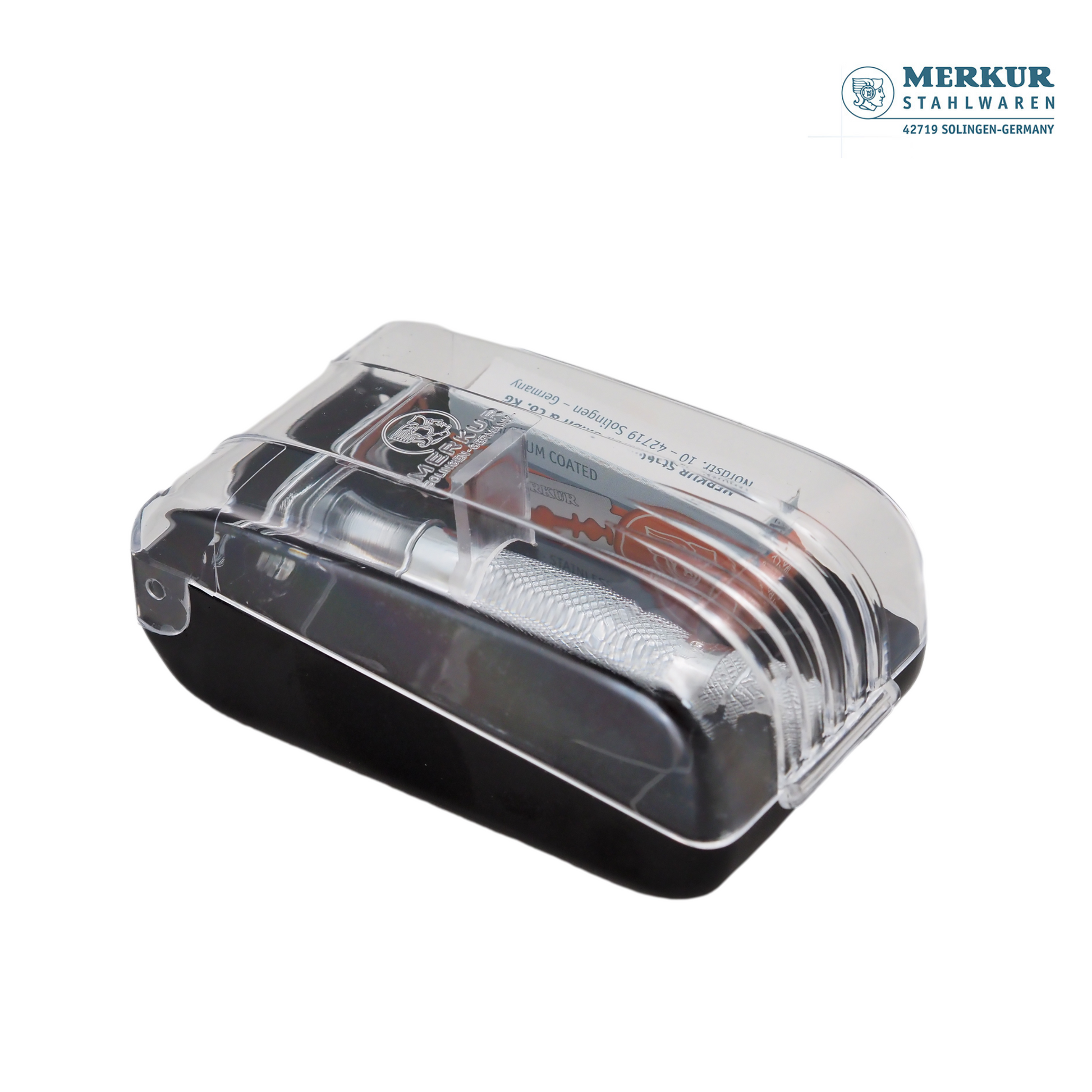 Merkur 333C Set of Classic Double-Edge Safety Razor, Bright Chrome Finish, 10 blades - Image 5