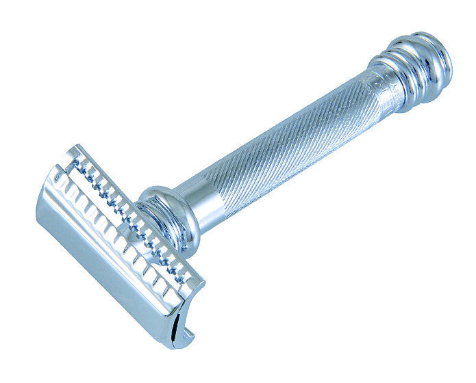 Merkur 39C 2-Piece DE Safety Razor, Slantbar Comb, Barberpole Long Heavy Handle, Chrome by Merkur - Double Edge Safety Razors (View 2)