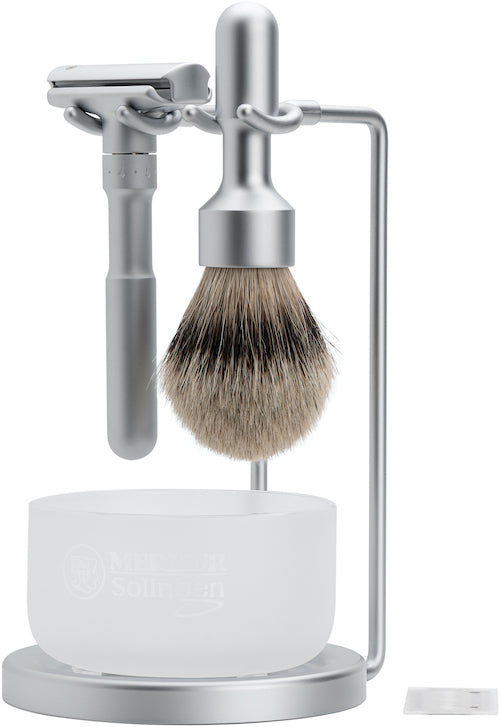 Merkur 4750 – Stand for Future Razor and Brush, Satin Chrome Finish - Eco-friendly - Sama Homes