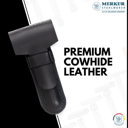 Merkur Leather Case, Standard, Fits all Items except 24001 and Futur, Cowhide, Black by Merkur - Razor Accessories (View 3)
