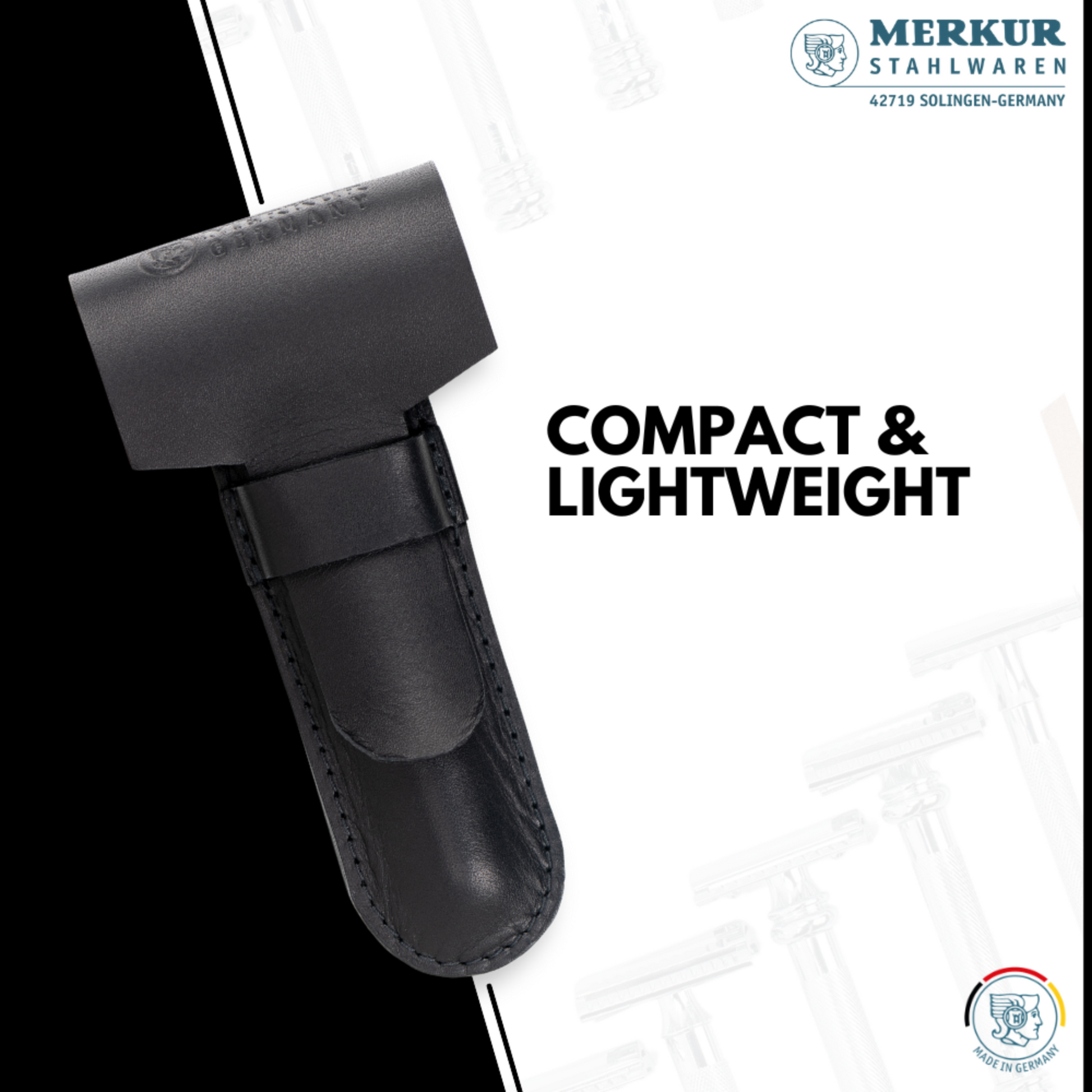 Merkur Leather Case, Standard, Fits all Items except 24001 and Futur, Cowhide, Black - Image 6