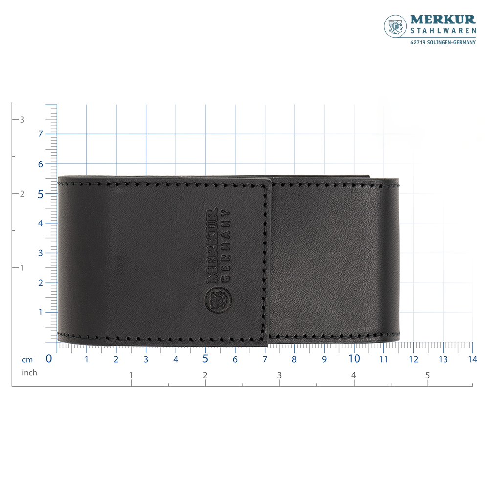 Merkur Leather Case filled with 38001 and 10 Blades, Black - Image 7