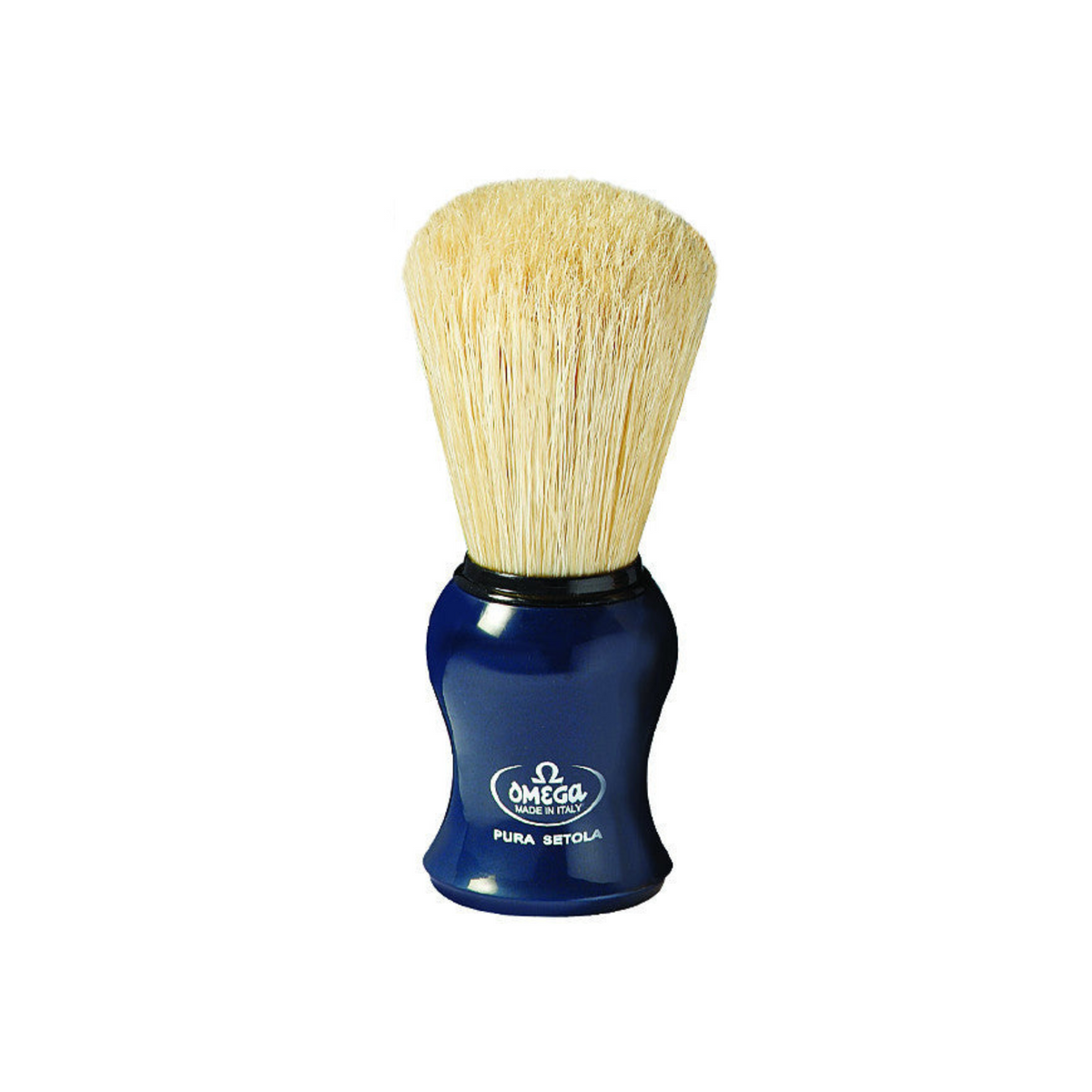 Omega 100% Pure Boar Bristle Shaving Brush, Blue by Omega - Shaving Brushes