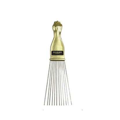 Black Ice Premium Stylish Long Trapezoid Metal Pick Comb by Black Ice - Sustainable Living