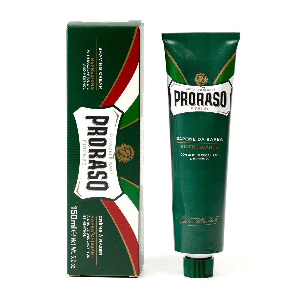 Proraso Shaving Cream Eucalyptus and Menthol Tube Green - Eco-friendly - Sama Homes