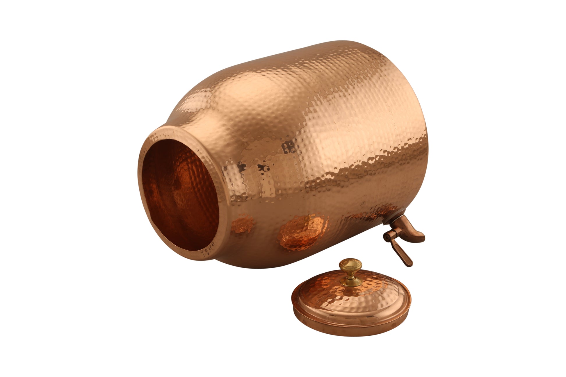Essence Matka Hammered Copper Water Pot – Handcrafted Ayurvedic Drinkware for Healthy Living - Image 3