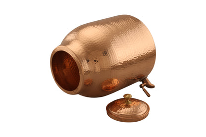 Essence Matka Hammered Copper Water Pot – Handcrafted Ayurvedic Drinkware for Healthy Living by SAMA Homes - Sustainable Living (View 3)
