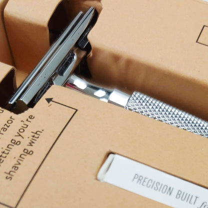 Rockwell 2C Adjustable DE Safety Razor - Gunmetal (2 Settings) by Rockwell - Double Edge Safety Razors (View 6)