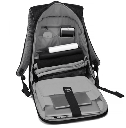 Modern Laptop backpack with charging port in bag - Sama Homes