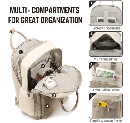 Fashnable laptop backpack with external charnign port in bag - Sama Homes