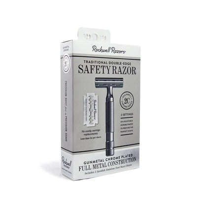 Rockwell 2C Adjustable DE Safety Razor - Gunmetal (2 Settings) by Rockwell - Double Edge Safety Razors (View 3)