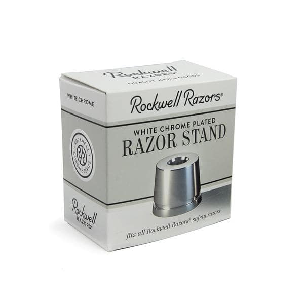 Rockwell Inkwell Razor Stand - White Chrome - Image 5