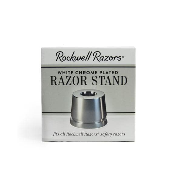 Rockwell Inkwell Razor Stand - White Chrome - Image 4