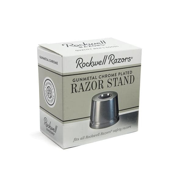 Rockwell Inkwell Razor Stand - Gunmetal Chrome - Image 5