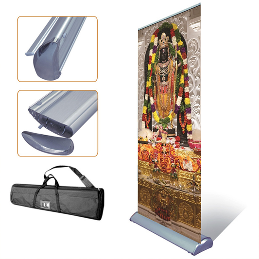 Ramlala Pran Pratishtha Premium Standee Poster 6 Feet Height - Sama Homes