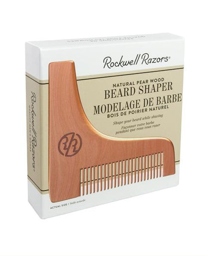 Rockwell Razors Natural Pear Wood Beard Shaper (Case pack of 4) by Rockwell - Beard Care